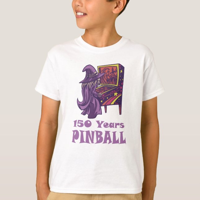 Camiseta Asistente para pinball de 150 años Cumpleaños de A (Anverso)
