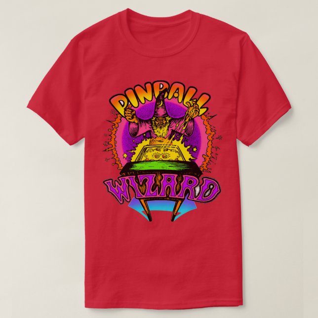 Camiseta Asistente para pinball de vintage 2 (Diseño del anverso)