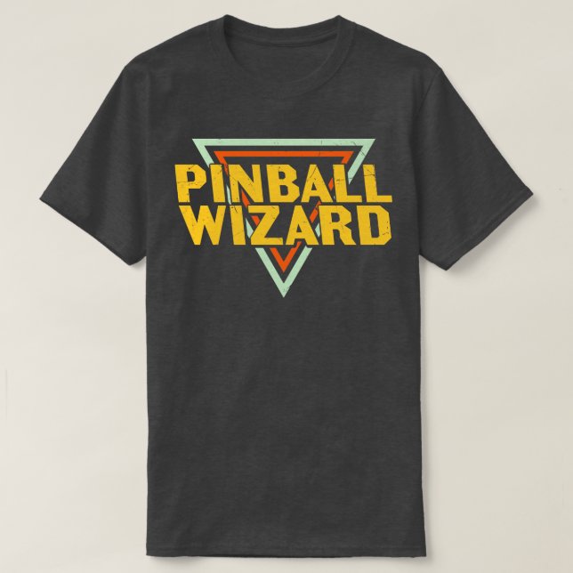 Camiseta Asistente para pinball retro con problemas Gracios (Diseño del anverso)