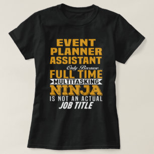 Camiseta Asistente para planificador de eventos