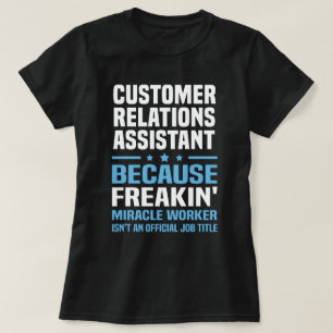 Camiseta Asistente para relaciones con clientes