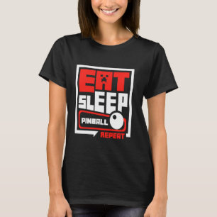 Camiseta Asistente para repetición de pinball de sueño de c