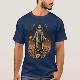 Camiseta Asistente para retro oscuro ilustracion de fantasí