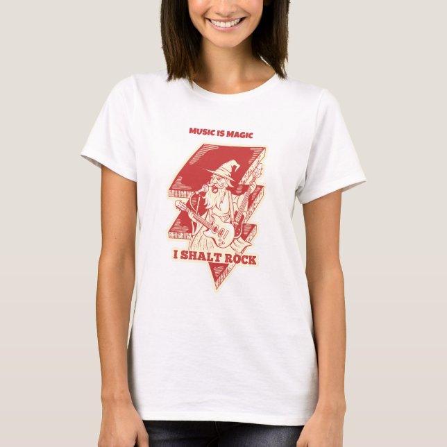 Camiseta Asistente para tocar guitarra (Anverso)