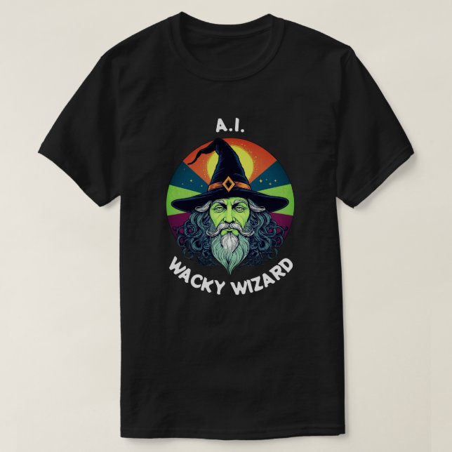 Camiseta Asistente para Wacky de IA. Plantilla (Diseño del anverso)