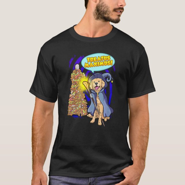 Camiseta Asistente Perro Golden Retriever Magic Wand Castin (Anverso)