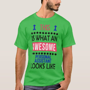 Camiseta Asistente personal alucinante parece Navidad de cu