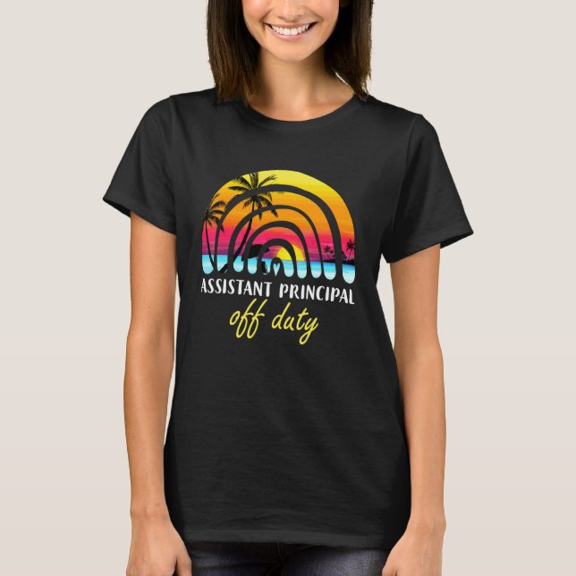 Camiseta Asistente Principal De Duty Beach Sunset Rainbow (Anverso)