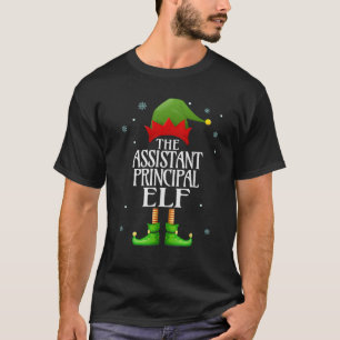 Camiseta Asistente Principal Elf Xmas Divertido Coincidenci