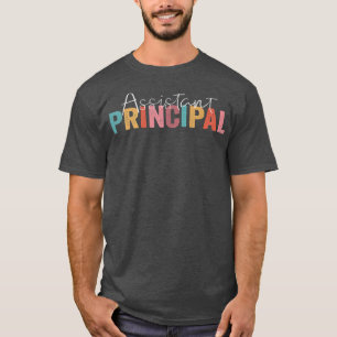 Camiseta Asistente Principal Funny Trabajador de la Escuela