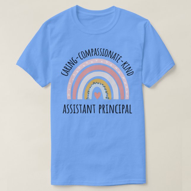 Camiseta Asistente Principal Pastel Arcoiris (Diseño del anverso)
