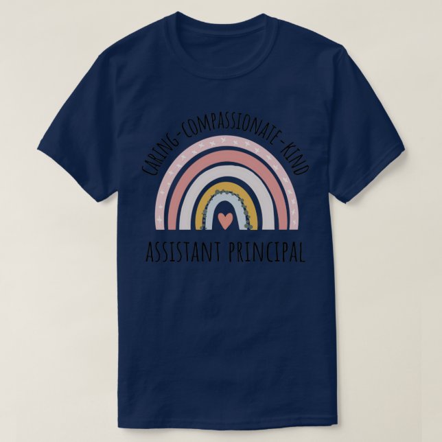 Camiseta Asistente Principal Pastel Rainbow Classic TShirt (Diseño del anverso)