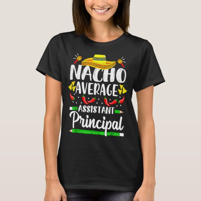 Camiseta Asistente Promedio De Nacho Principal Cinco De May (Anverso)