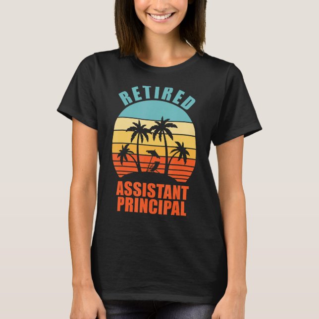 Camiseta Asistente retirado Profesor Principal Feliz Retire (Anverso)
