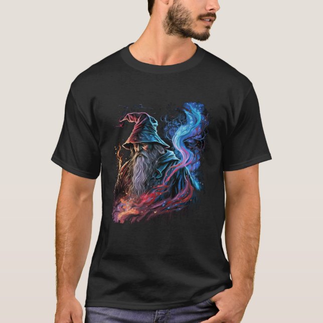 Camiseta Asistente retro mágico fantasía 2 (Anverso)