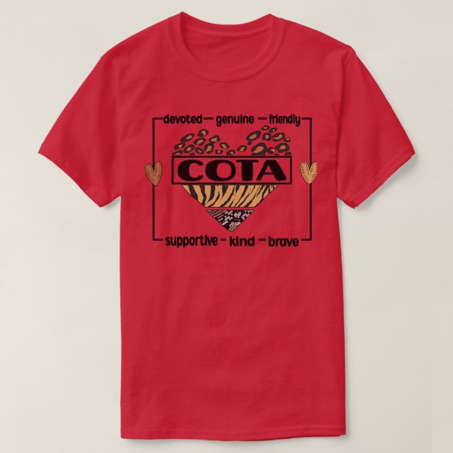 Camiseta Asistente terapístico ocupacional certificado COTA (Diseño del anverso)