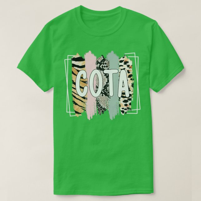Camiseta Asistente terapístico ocupacional certificado COTA (Diseño del anverso)