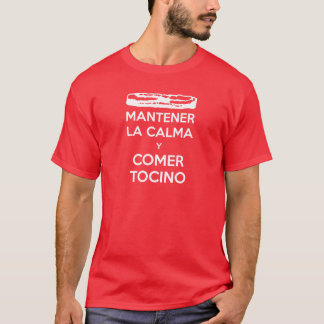 Camiseta Asistente Tocino de Calma y del La de Mantener