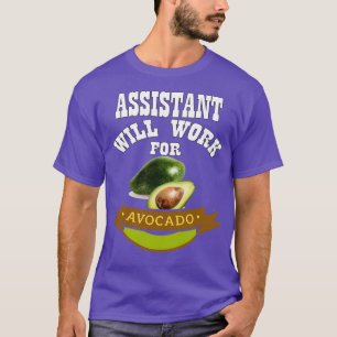 Camiseta Asistente trabajará para aguacate