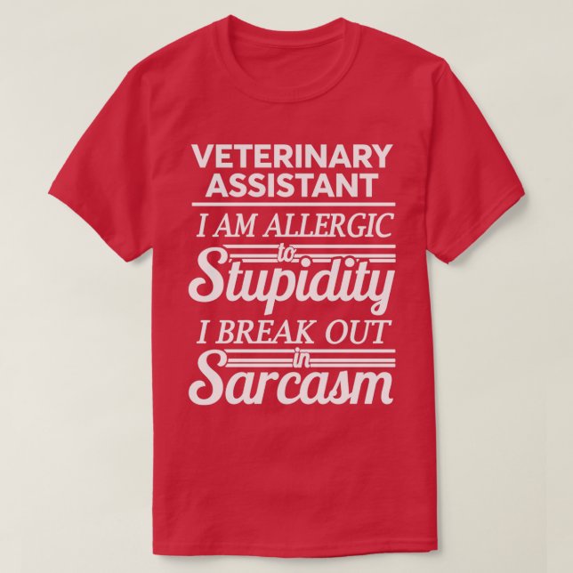 CAMISETA ASISTENTE VETERINARIO 1 (Diseño del anverso)