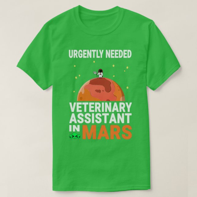 Camiseta Asistente veterinario urgentemente necesario en Ma (Diseño del anverso)