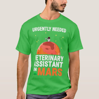 Camiseta Asistente veterinario urgentemente necesario en Ma