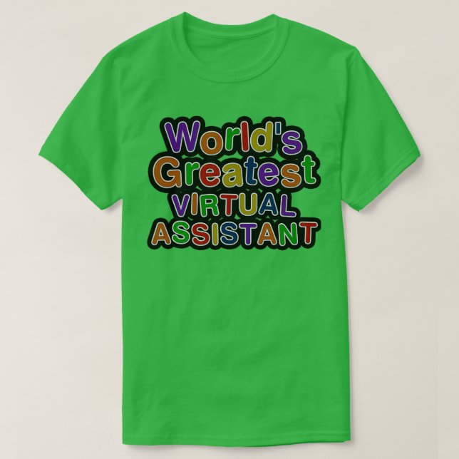 Camiseta Asistente virtual más grande de Worldx27s (Diseño del anverso)