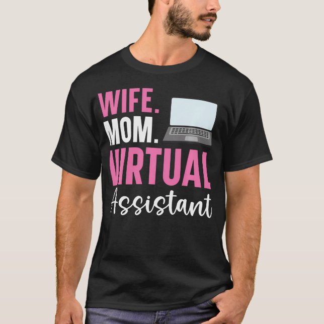 Camiseta Asistente Virtual Trabajo Remoto Freelancing (Anverso)