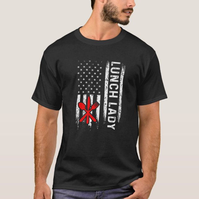 Camiseta Asistentes a la escuela de Lunch Lady (Anverso)