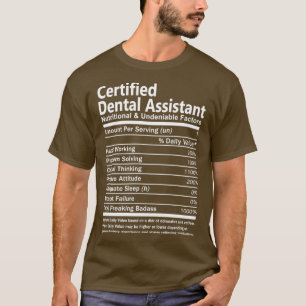 Camiseta Asistentes dentales certificados Nutrición y Unden