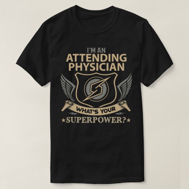 Camiseta Asistir al artículo de regalo de trabajo de superp (Diseño del anverso)
