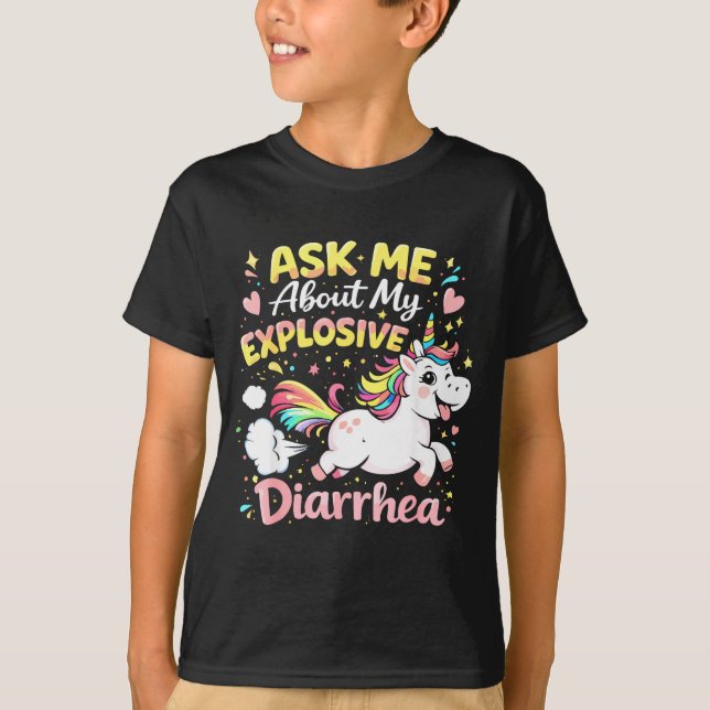 Camiseta Ask about explosive diarrhea funny poop meme (Anverso)