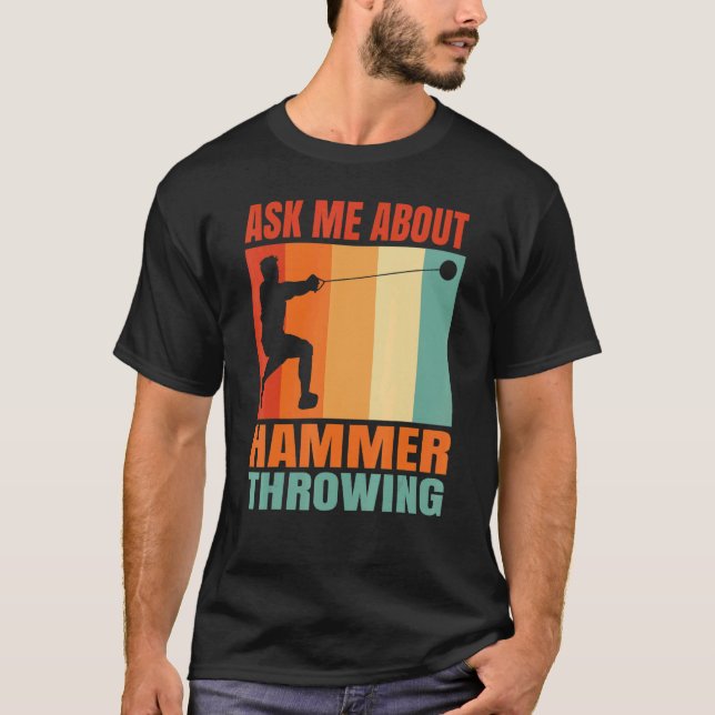 Camiseta Ask Me About Hammer Throwing (Anverso)