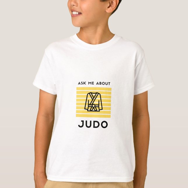 Camiseta Ask me about judo martial arts (Anverso)