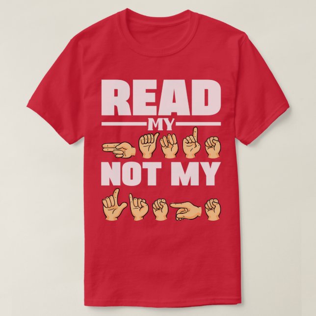 Camiseta ASL Alphabet American Sing Language: Profesor ASL  (Diseño del anverso)