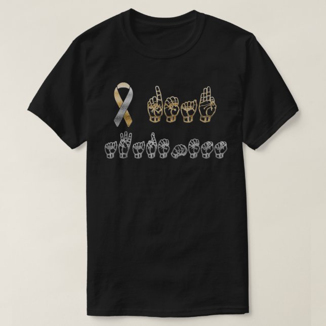Camiseta ASL American Rótulo Language Deaf Awareness T  (Diseño del anverso)