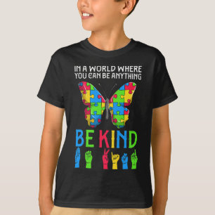 Camiseta ASL Be Kind s1 Lenguaje de Rótulo ASL American