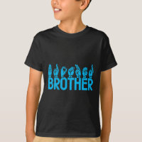 ASL Brother American Rótulo Language Deaf Awarenes