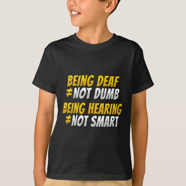 Camiseta ASL Hand Gesture Deaf Hearing Loss Conciencia 2 (Anverso)