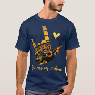 Camiseta ASL I Love You Hand Rótulo