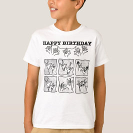 Camiseta ASL ILY Obsession - Happy Birthday!