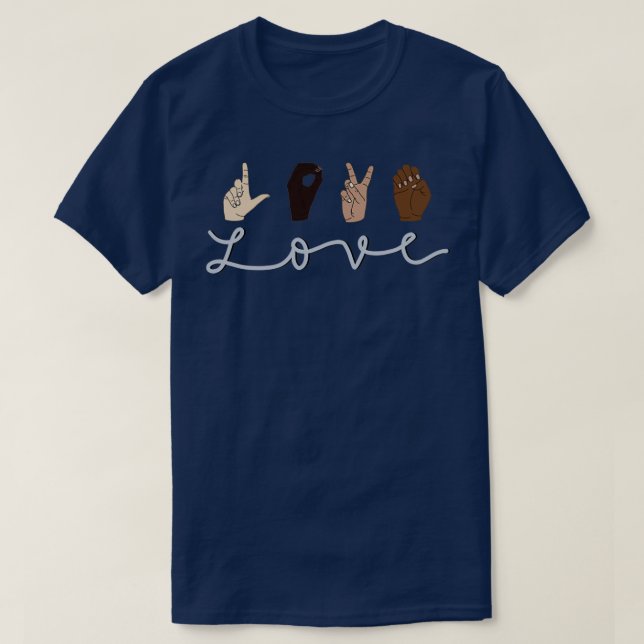 Camiseta ASL Love 11 (Diseño del anverso)