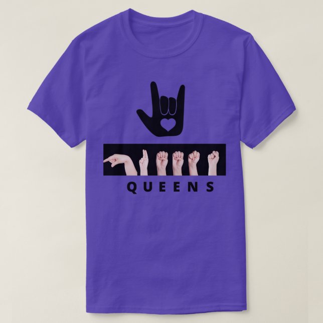 CAMISETA ASL LOVE QUEENS (Diseño del anverso)