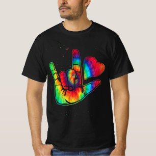 Camiseta ASL Love Rótulo Language Hand Autism Awareness Sup