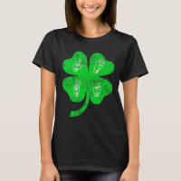 ASL Love Rótulo Language St Patrick's Day Deaf Awa