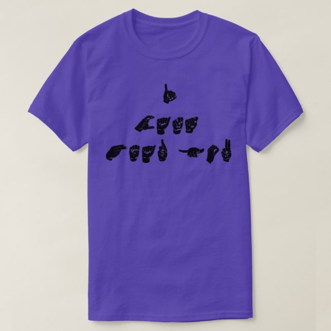 CAMISETA ASL, NO PUEDO OÍRTE (Diseño del anverso)