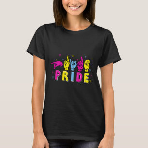 Camiseta Asl Orgullo Pan Rótulo Arcoiris Conciencia Sorda