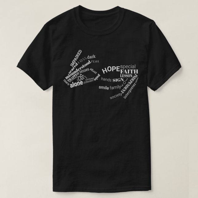 Camiseta ASL: Profesor inspiró relación de idioma Rótulo am (Diseño del anverso)
