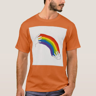 Camiseta ASL queer Dex27VIA fondo blanco
