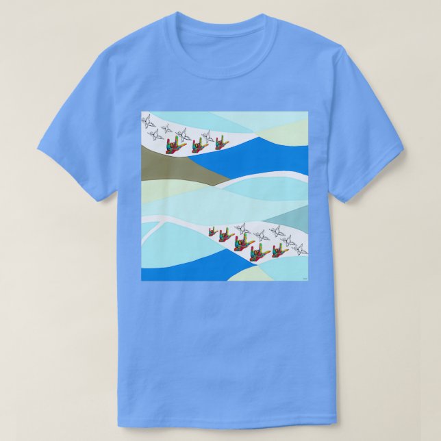 Camiseta Asl te amo con mariposas (Diseño del anverso)